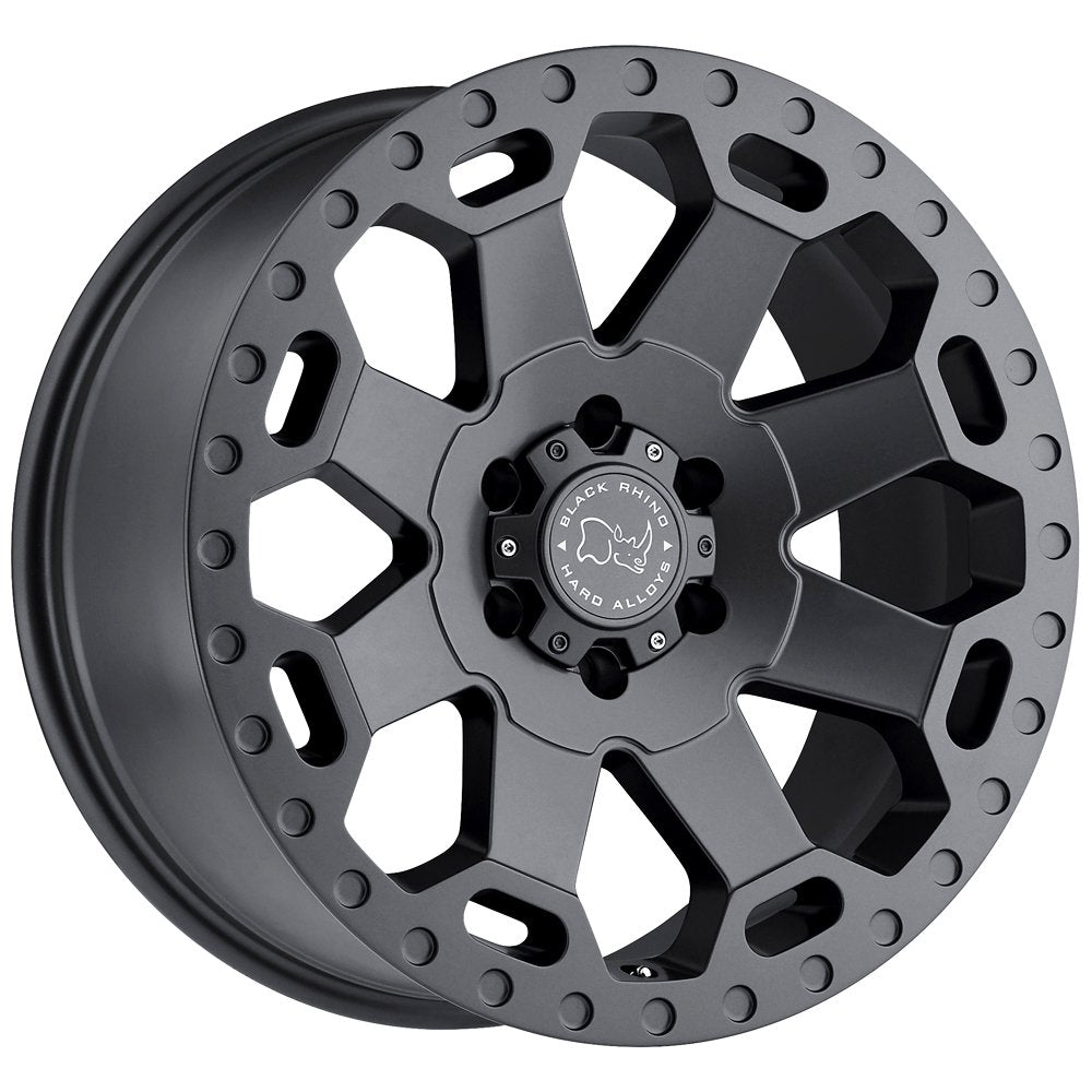 1790WAR128165G22 Black Rhino 17X9 8X6.5 M-GNMTL 12MM Warlord