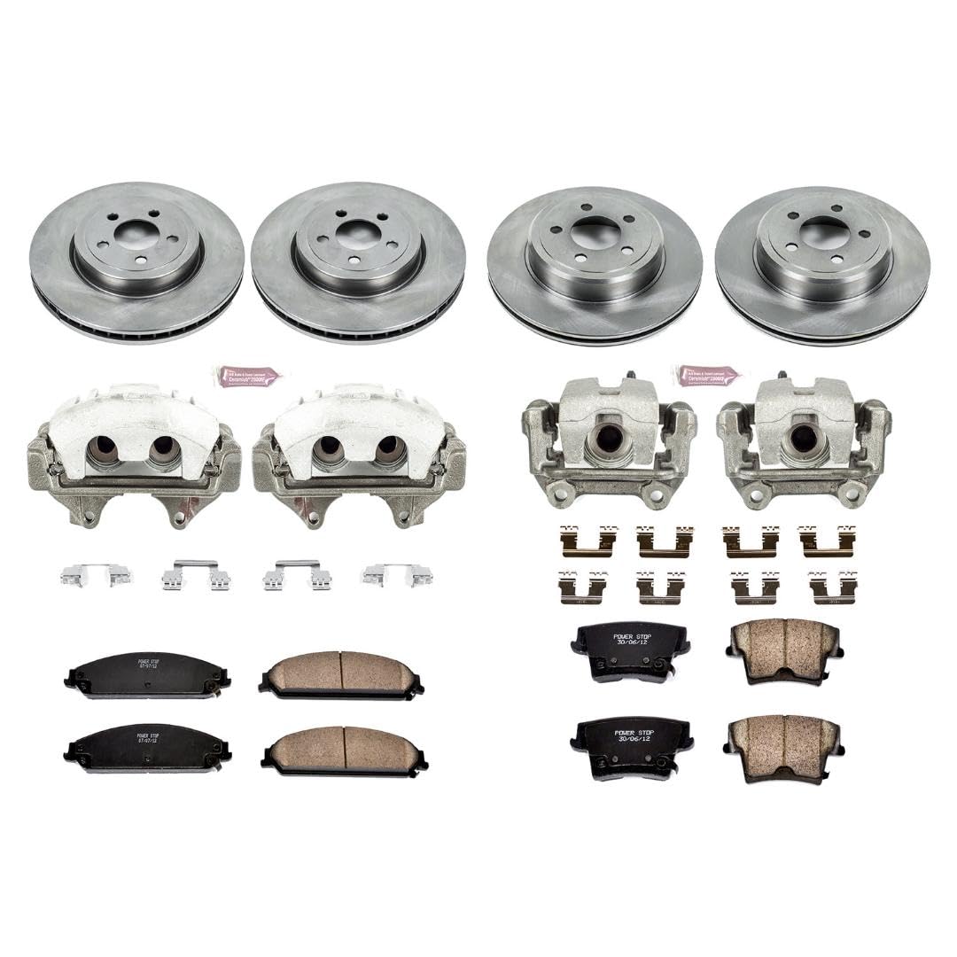 Power Stop KCOE2853A Brake Kit Autospecialty OE Replacement with Calipers For 2012-2020 Chrysler 300 Dodge Charger Challenger [Application Specific]