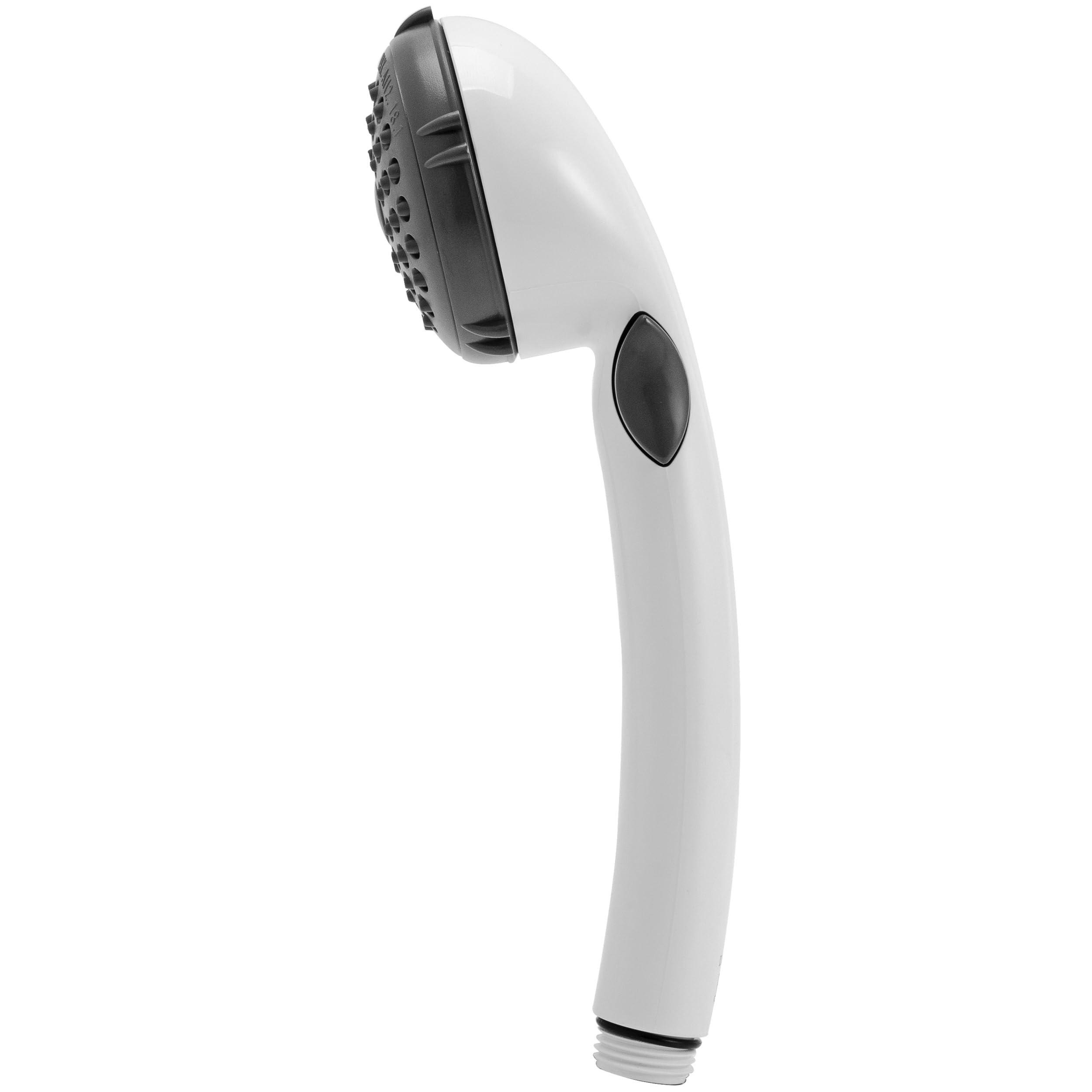 Dura Faucet RV Hand Held Shower Wand DF-SA400-WT, Water-Saving Trickle Switch (White)