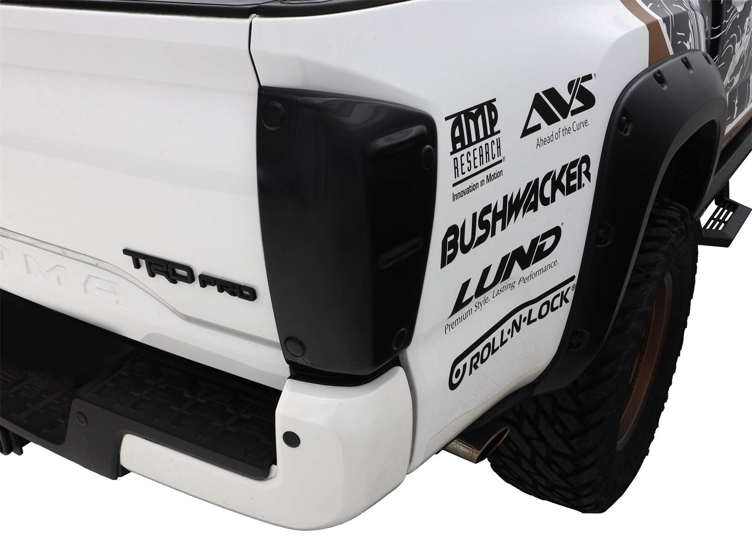 Tailshades Auto Ventshade / Blackout | Fits 2016-2023 Toyota Tacoma, 2 pcs. | Black - 33418