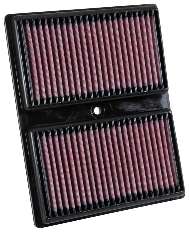 K&N Engine Air Filter: Replacement Car Air Filter, Increase Power & Acceleration: Compatible 2015-2019 SEAT/SKODA/VOLKSWAGEN/AUDI (Ateca, Ibiza, Leon, Caddy, Sportsvan Polo, T-Roc, Up, A1, Q2) 33-3037