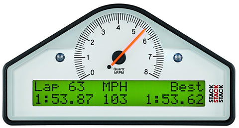Multi-Function Dash Display Logger AutoMeter ST8916S-Q, Wht, 0-3-10.5K RPM
