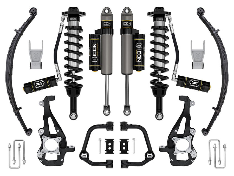 2021-2024 Ford F-150 ICON 4WD, 3.5-4.5" Lift, Stage 3 Suspension System, Tubular, w/Leaf Packs