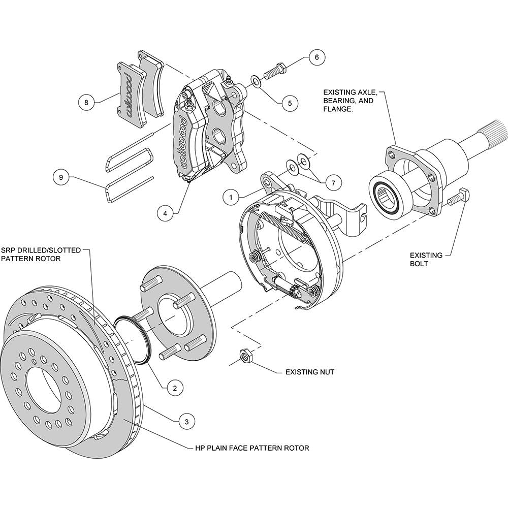 P-Brake Kit FDP-LP 11.00" - Red