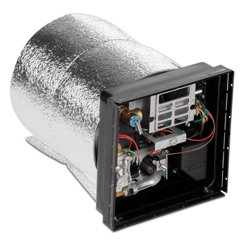 Dometic RV Gas and Electric WH-6GEA Water Heater - 12 Volt 6 Gallon Silver Burner-Quick Heating Burner System for Indoor Installation