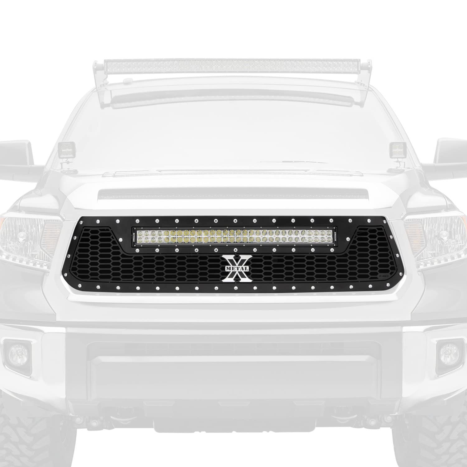 2014-2017 Tundra Grille Laser Torch, Black, 1 Pc, Replacement, Chrome Studs with (1) 30" LED - PN #7319641