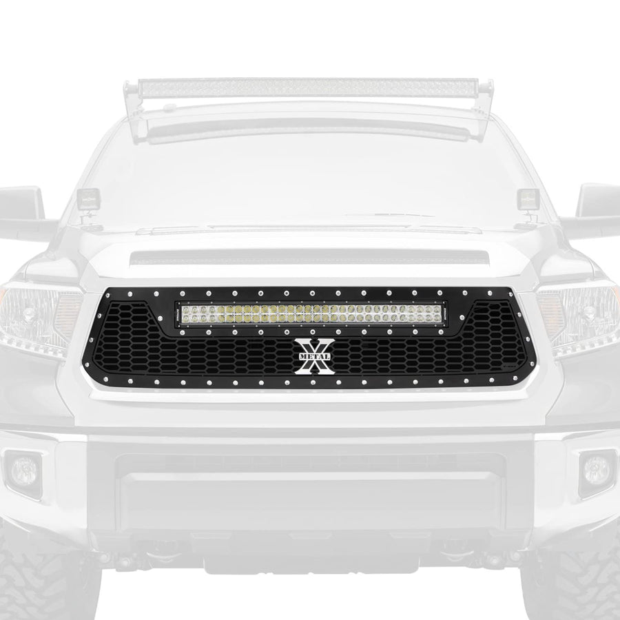 2014-2017 Tundra Grille Laser Torch, Black, 1 Pc, Replacement, Chrome Studs with (1) 30" LED - PN #7319641