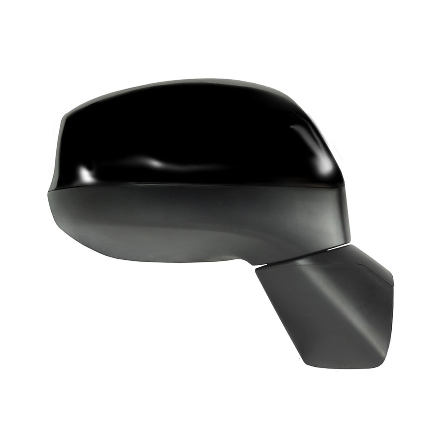 Fit System Mirror Passenger Side for Honda Civic Coupe, Civic Sedan, Black PTM, Foldaway, Manual