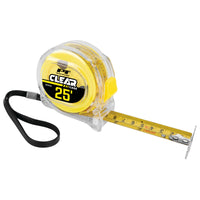 25'/7.5 M Clear Tape Measure Performance Tool W5042