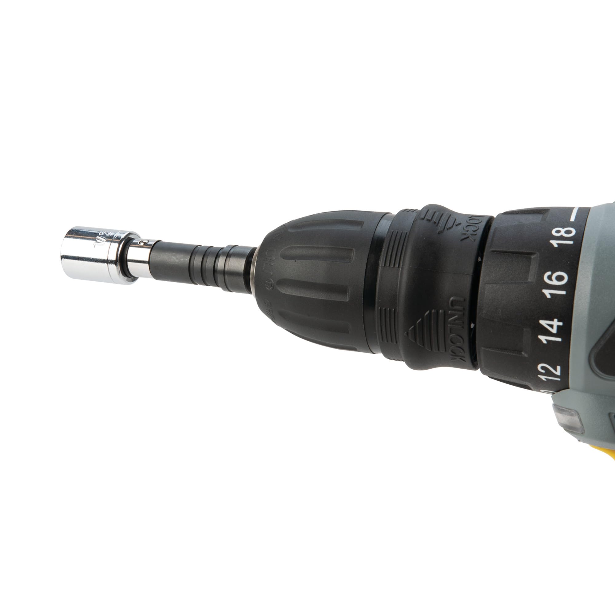 W8604 Performance Tool 2-in-1 1/4-Inch Drive Bit Socket Adapter, Quickly Convert from a Bit to a Socket Holder with a Push-Pull Mechanism