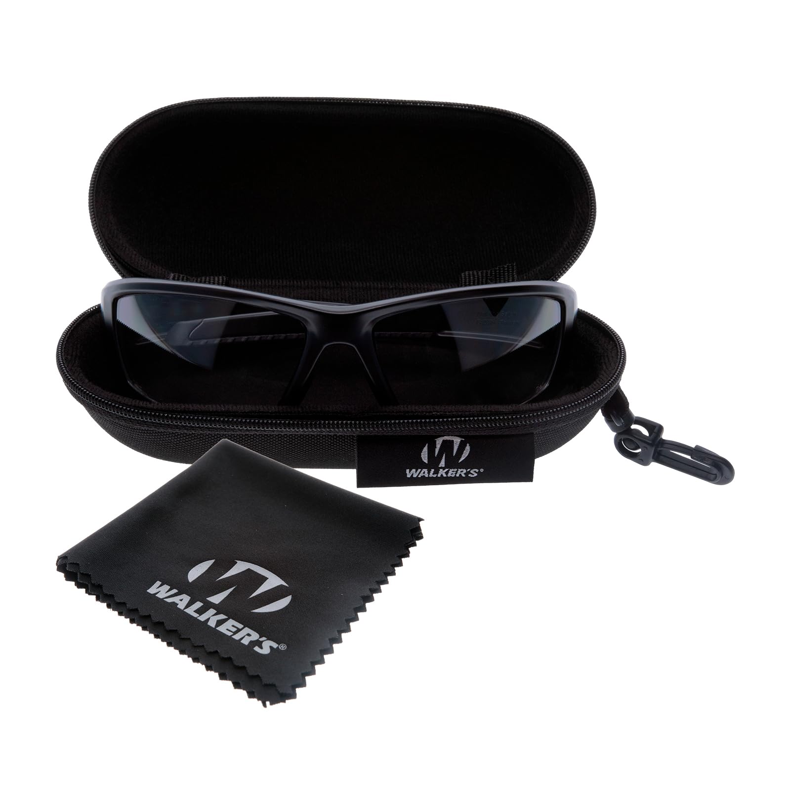 Walker's Vector IKON Full Frame Shooting Glasses | Impact-Resistant Non-Slip Frame Hunting Shooting Eyesight Protection Glasses, Microfiber Lens Cloth & Carry Case Included, Rose