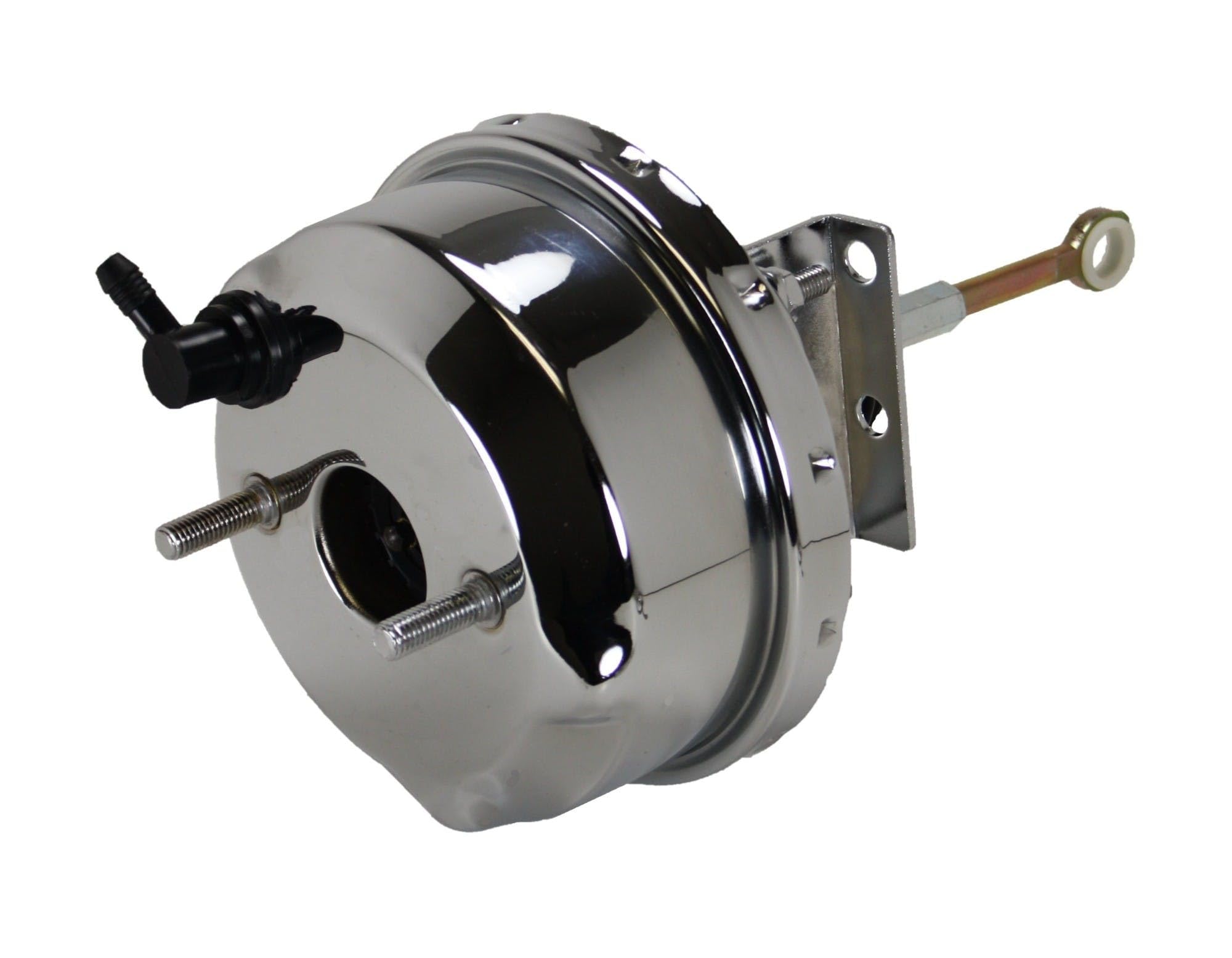 Power Brake Booster Leed Vacuum Single Diaphragm 9" Diameter Steel Black Kit