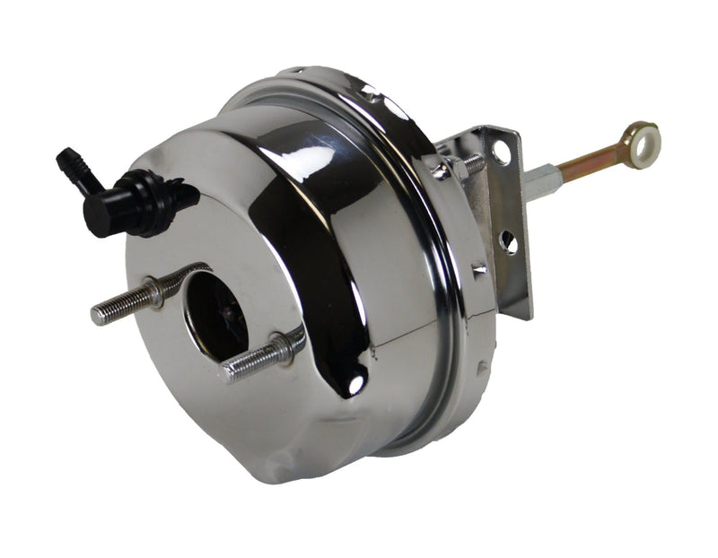 Power Brake Booster Leed Vacuum Single Diaphragm 9" Diameter Steel Black Kit