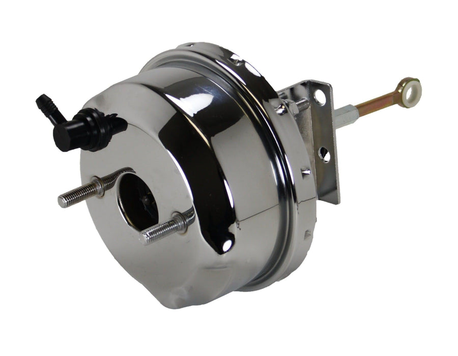 7 Inch LEED BRAKES Power Brake Booster, 1 Inch Bore Master (Chrome)