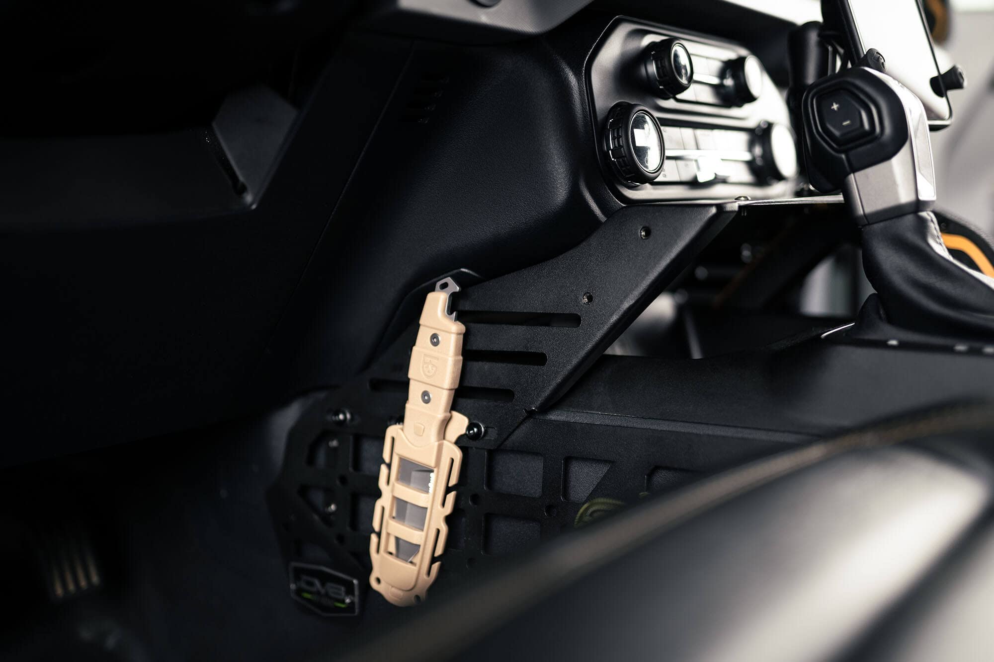 Molle Panels & Bridge Center Console for 2021+ Ford Bronco | SUV Cargo Storage | Quick & Easy Installation | Mount for Cell Phone, GPS, Radio, & Other Accessories | DV8 Offroad