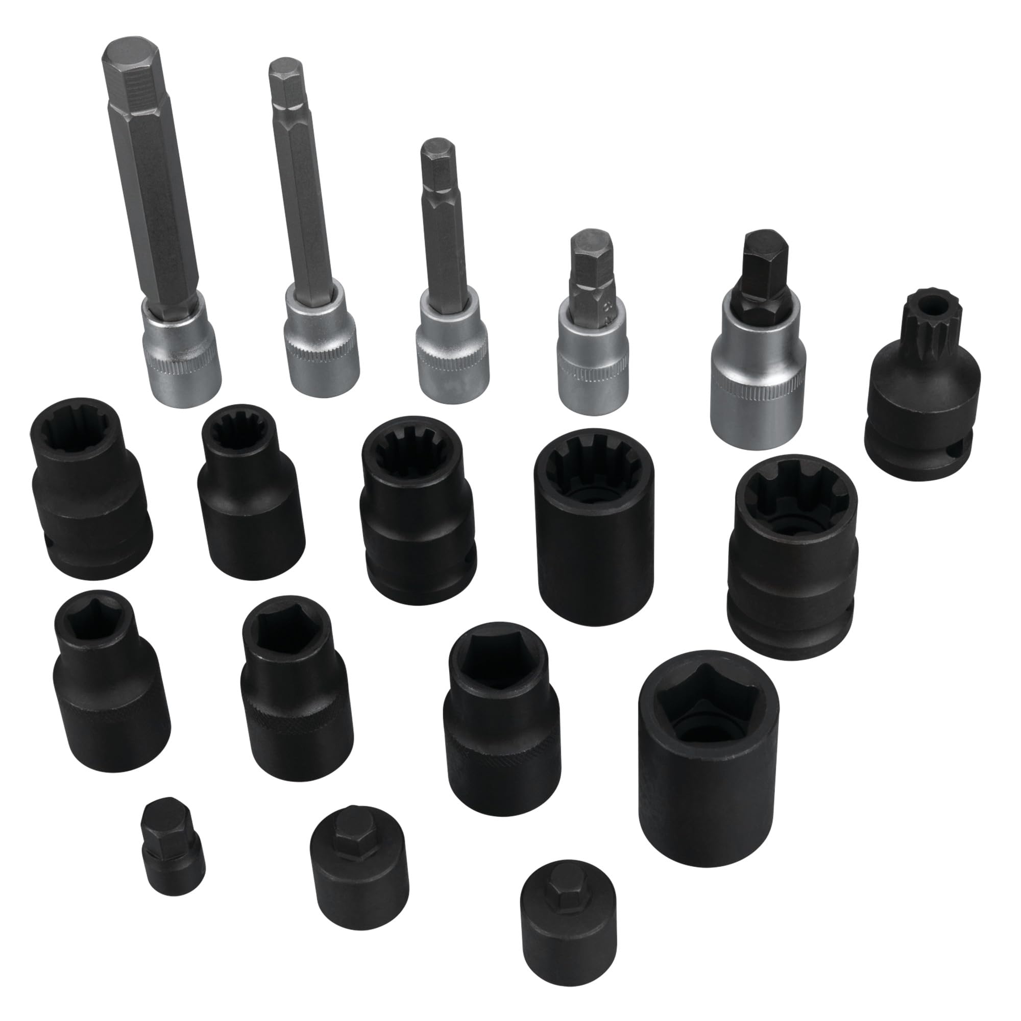 Brake Caliper Bit and Socket Set Performance Tool W86025 - Complete Coverage for Domestic, Euro and Asian Vehicles