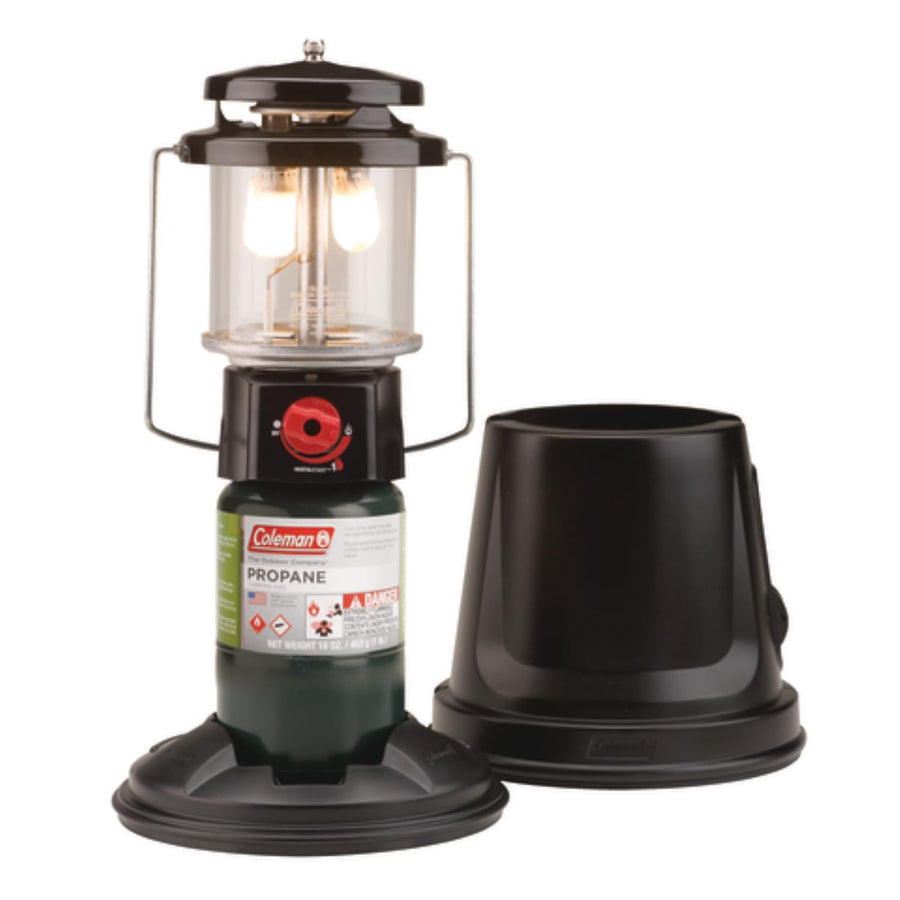 1000 Lumens Coleman QuickPack Deluxe+ Gas Lantern with Carry Case, Propane Lantern with Automatic Lighting & Adjustable Brightness, Great for Camping, Power Outage, Outdoor Lighting, & More