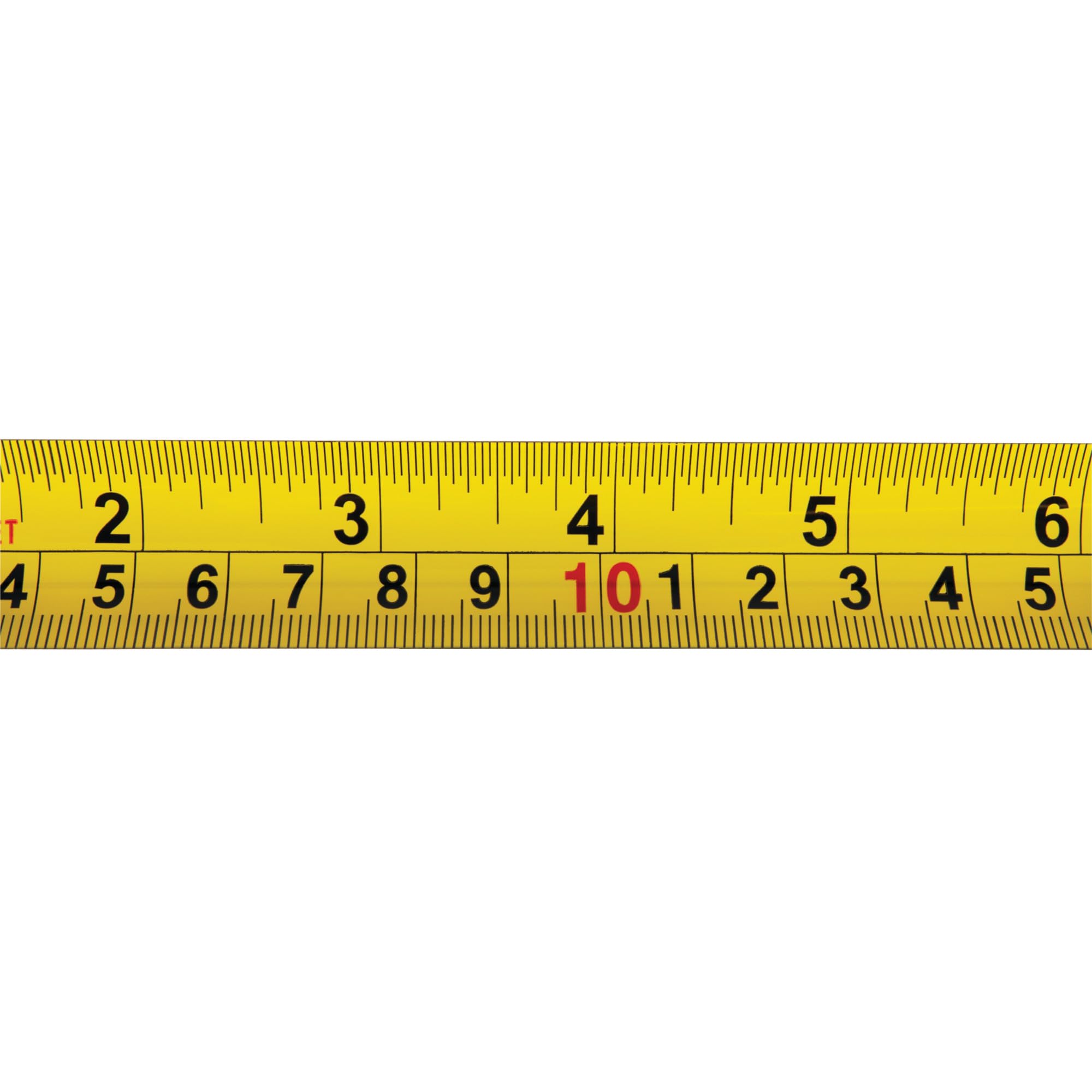 6' Clear Performance Tool Mini Tape Measure, SAE & Metric Measurements Printed on Both Sides