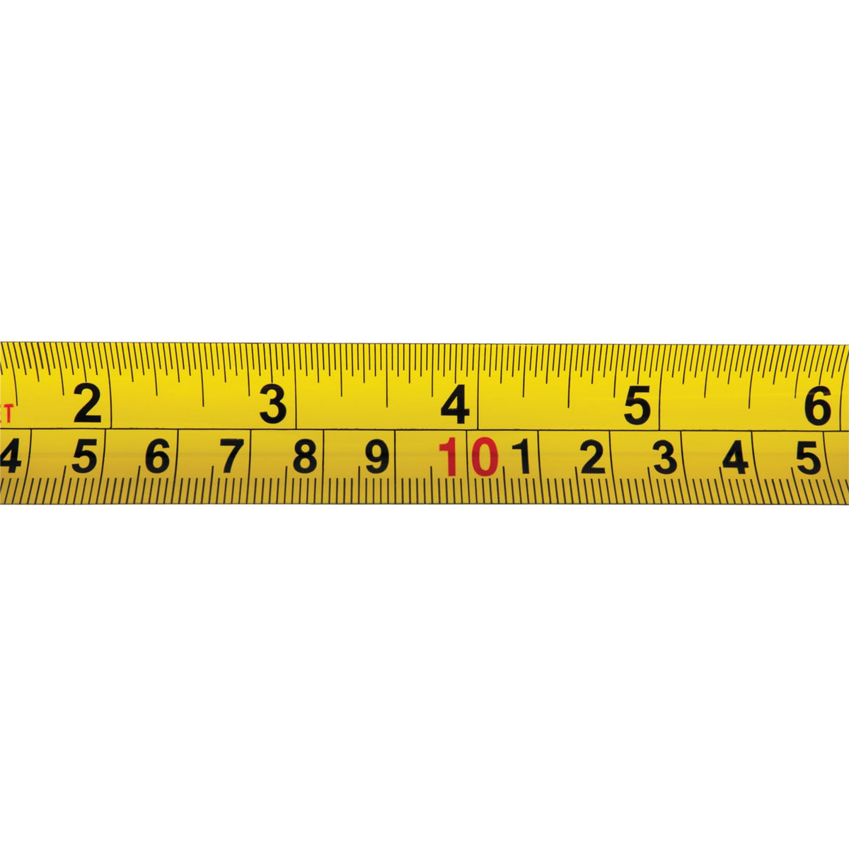 6' Clear Performance Tool Mini Tape Measure, SAE & Metric Measurements Printed on Both Sides