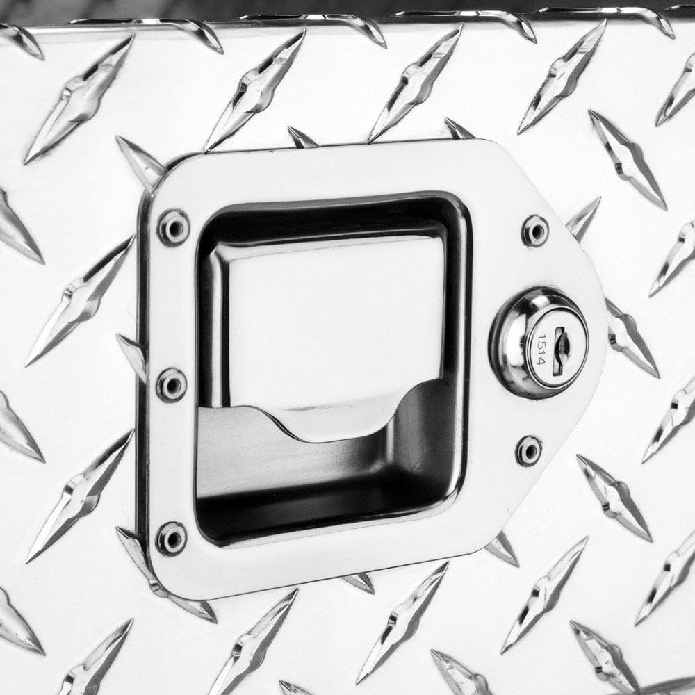 Full Size Delta 1-301000 Bright Aluminum Single Lid Deep Crossover Truck Box