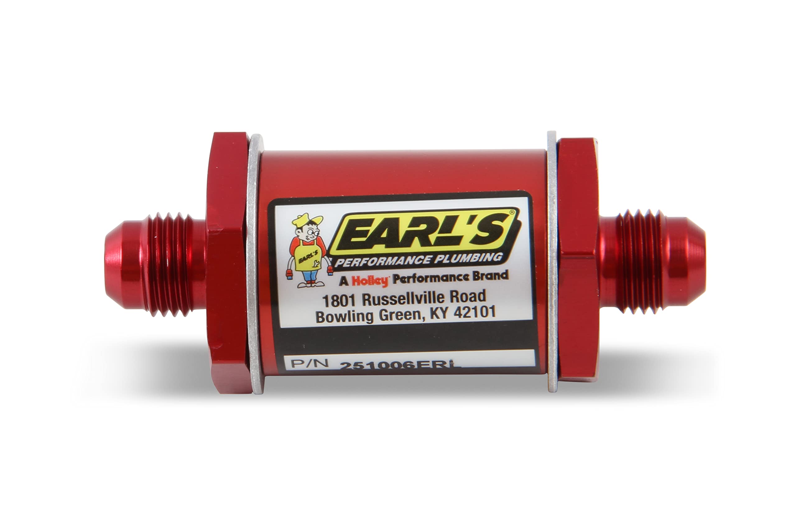 Red Anodized Aluminum Earl's -6AN Flapper Style Check Valve - Size 6 Flapper