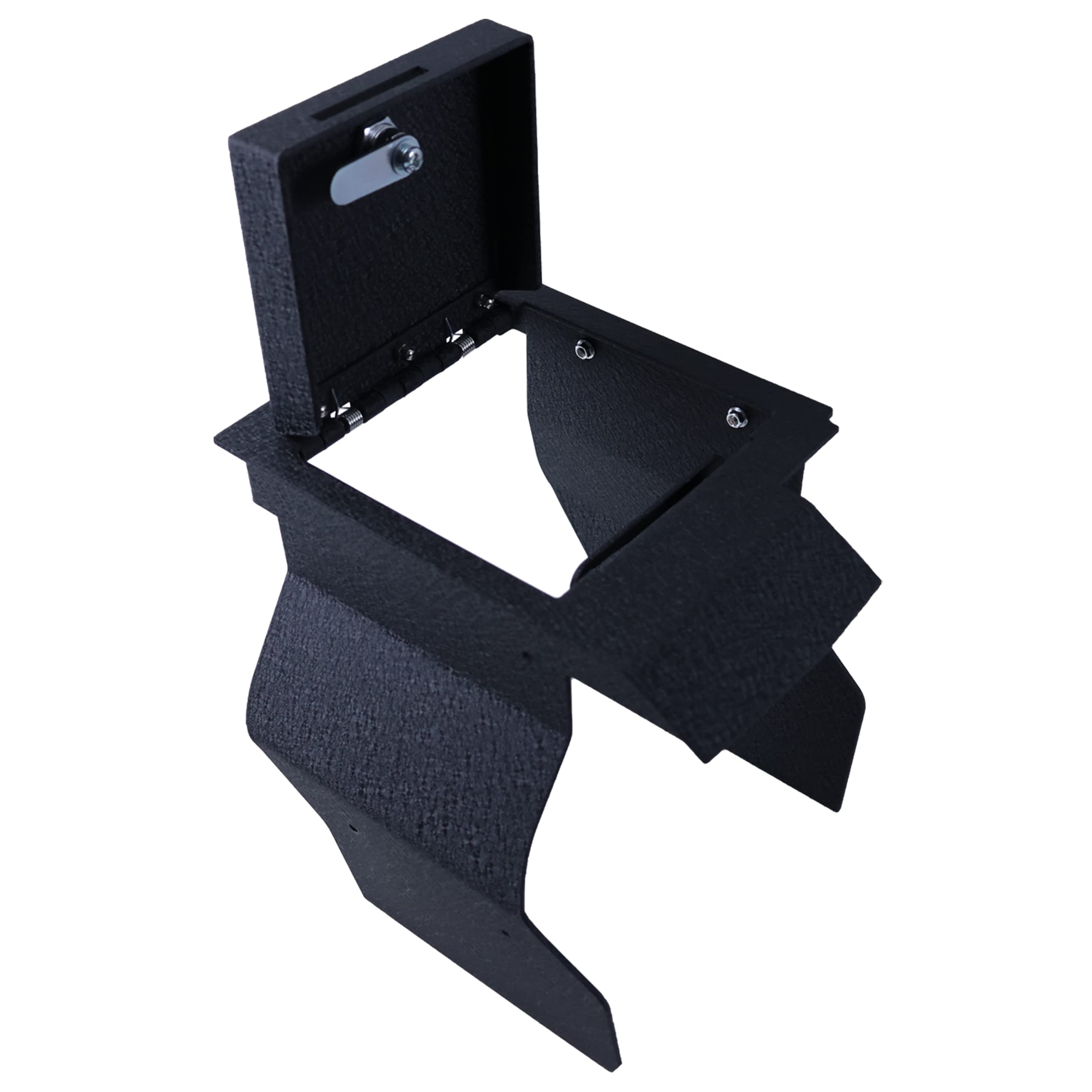 Center Console Safe Black Horse Security Lock Box, Black Gun Box Organizer, with 4 Digit Combination Resettable Lock Compatible with 2021-2023 Toyota Sienna-ASTS01
