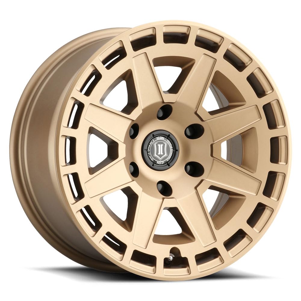 ICON Alloys Compass, 17 x 8.5/6 x 5.5, Satin Brass, 0mm Offset, 4.75" BS, 3217858347BS