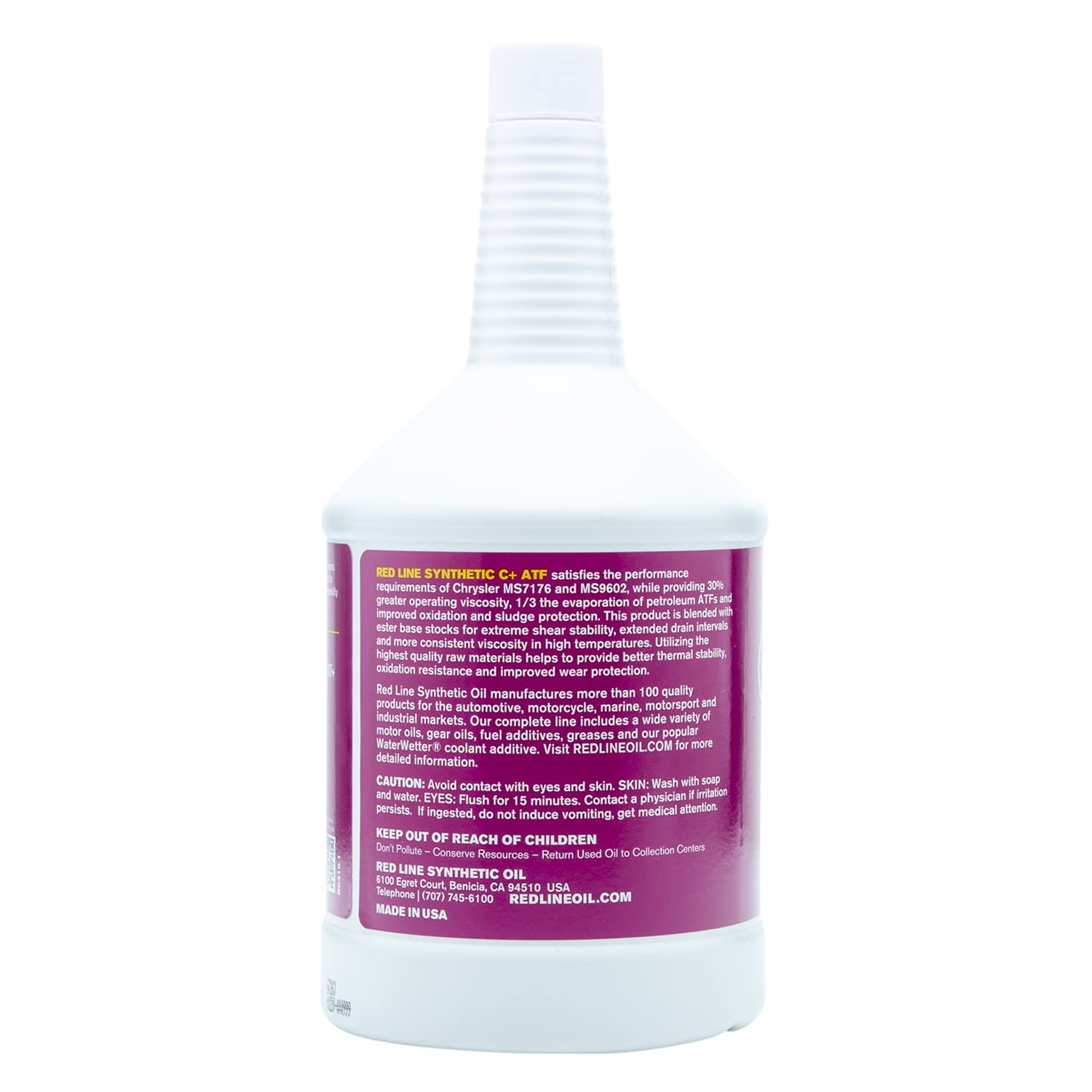Full Synthetic C+ Automatic Transmission Fluid (ATF) Red Line 30604 - 1 Quart
