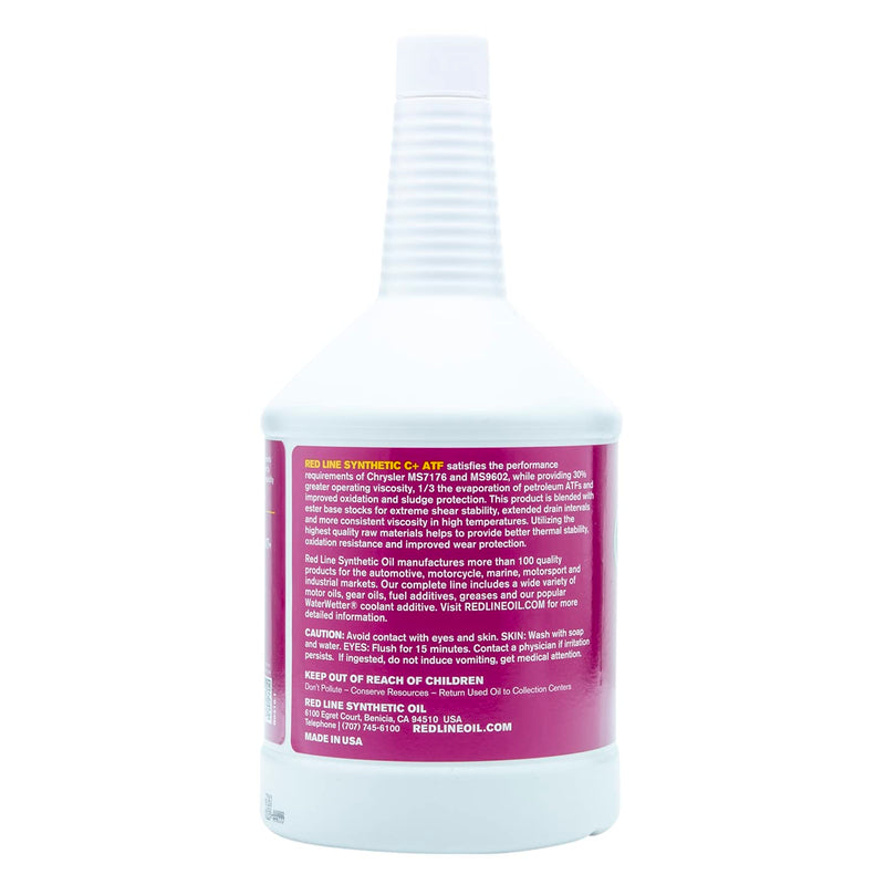 Full Synthetic C+ Automatic Transmission Fluid (ATF) Red Line 30604 - 1 Quart