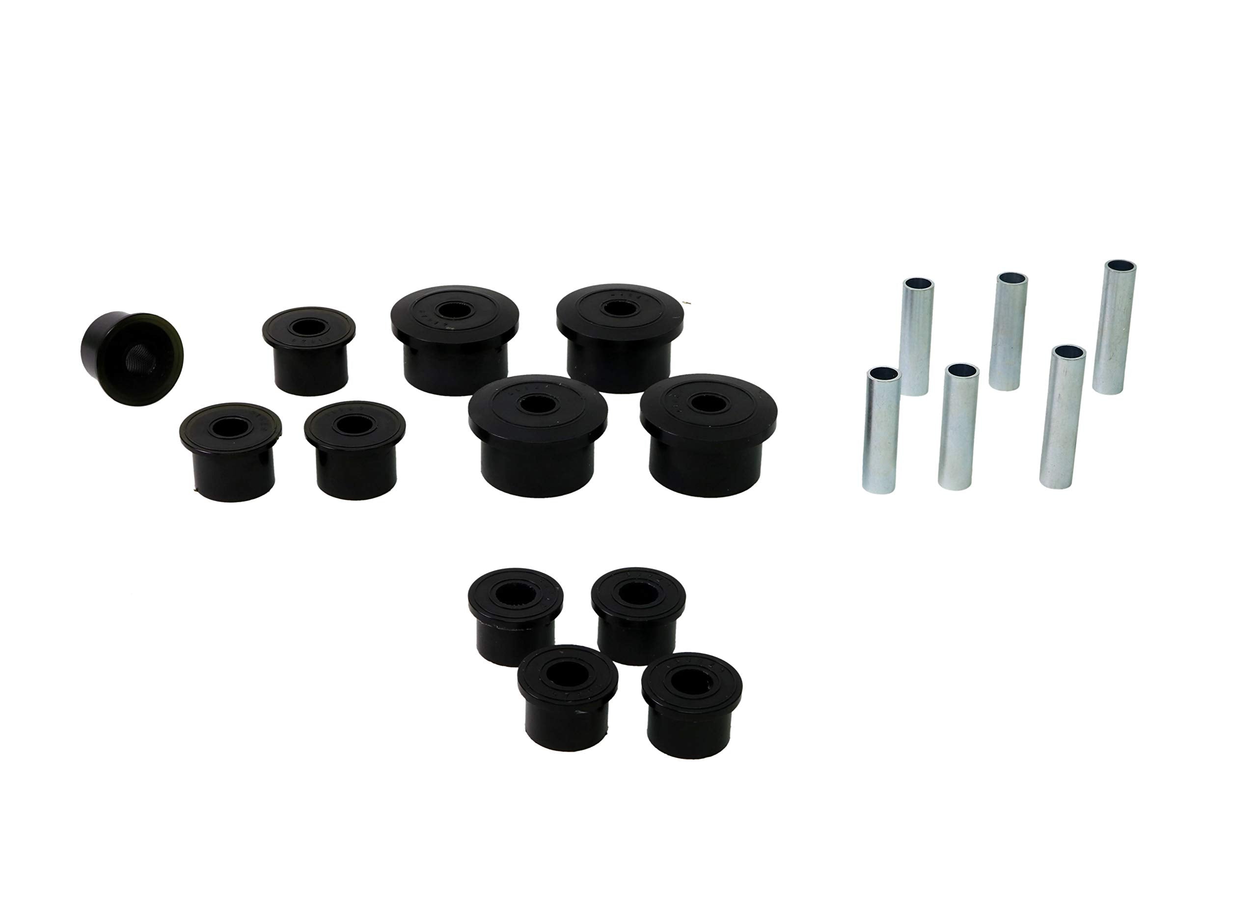 Whiteline W73819 Compatible Rear Leaf Spring and Shackle Bushing Kit with 86-99 Comanche, Cherokee