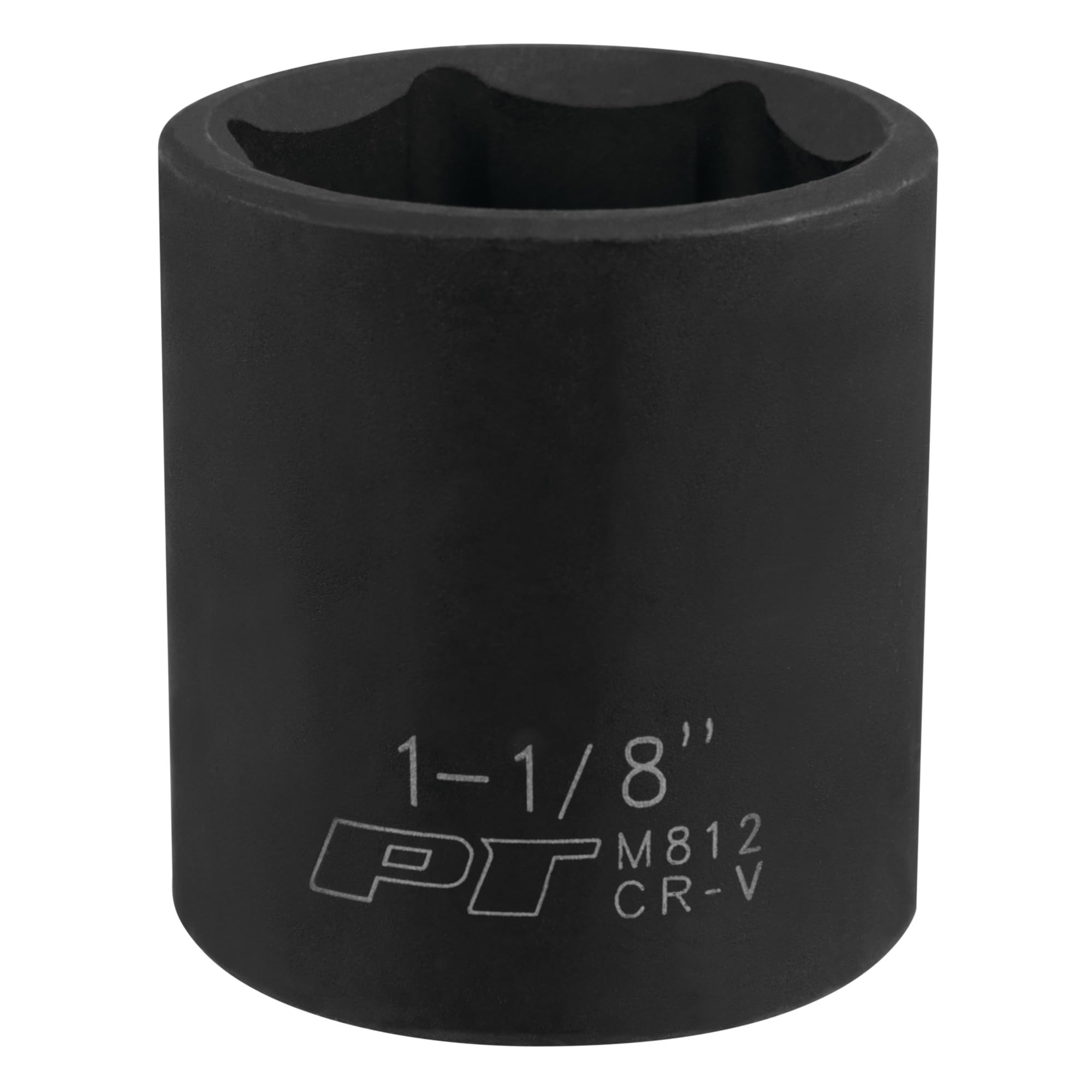 1/2 Drive Performance Tool M812 1-1/8 6-Point Impact Socket for Heavy-Duty Automotive and Industrial Applications