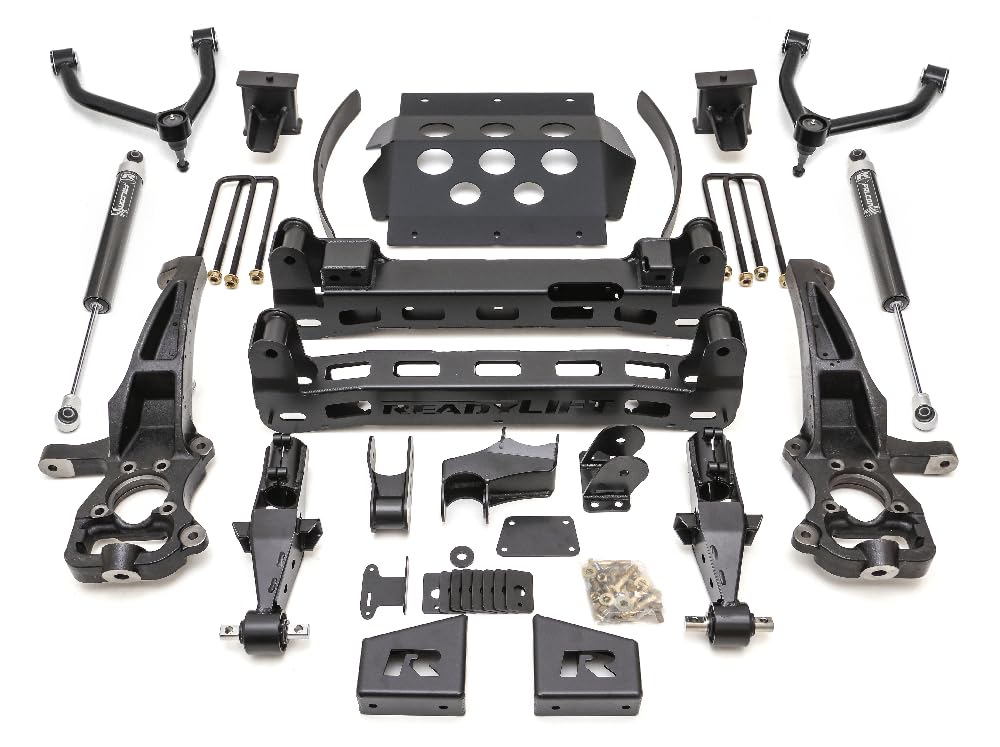 ReadyLIFT 8'' Big Lift Kit 44-39805 with Upper Control Arms and rear Falcon 1.1 Monotube Shocks For Chevrolet/GMC 1500 2WD, 4WD