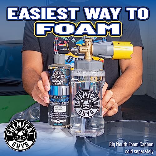 Chemical Guys Meticulous Matte Car Wash Soap – High Foaming Car Foam Soap for Foam Cannons, Guns and Buckets – Safe for Satin and Matte Paint Finishes, Scratch Free Cleaning, 16 oz Bubble Gum Scent