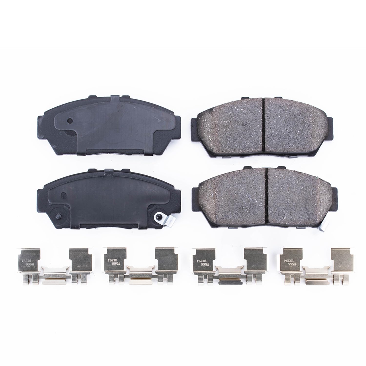 Power Stop Front Brake Kit For Honda Civic 1994-95 | Acura Integra 1994-01 - Ceramic Brake Pads With Installation Hardware, 17-617