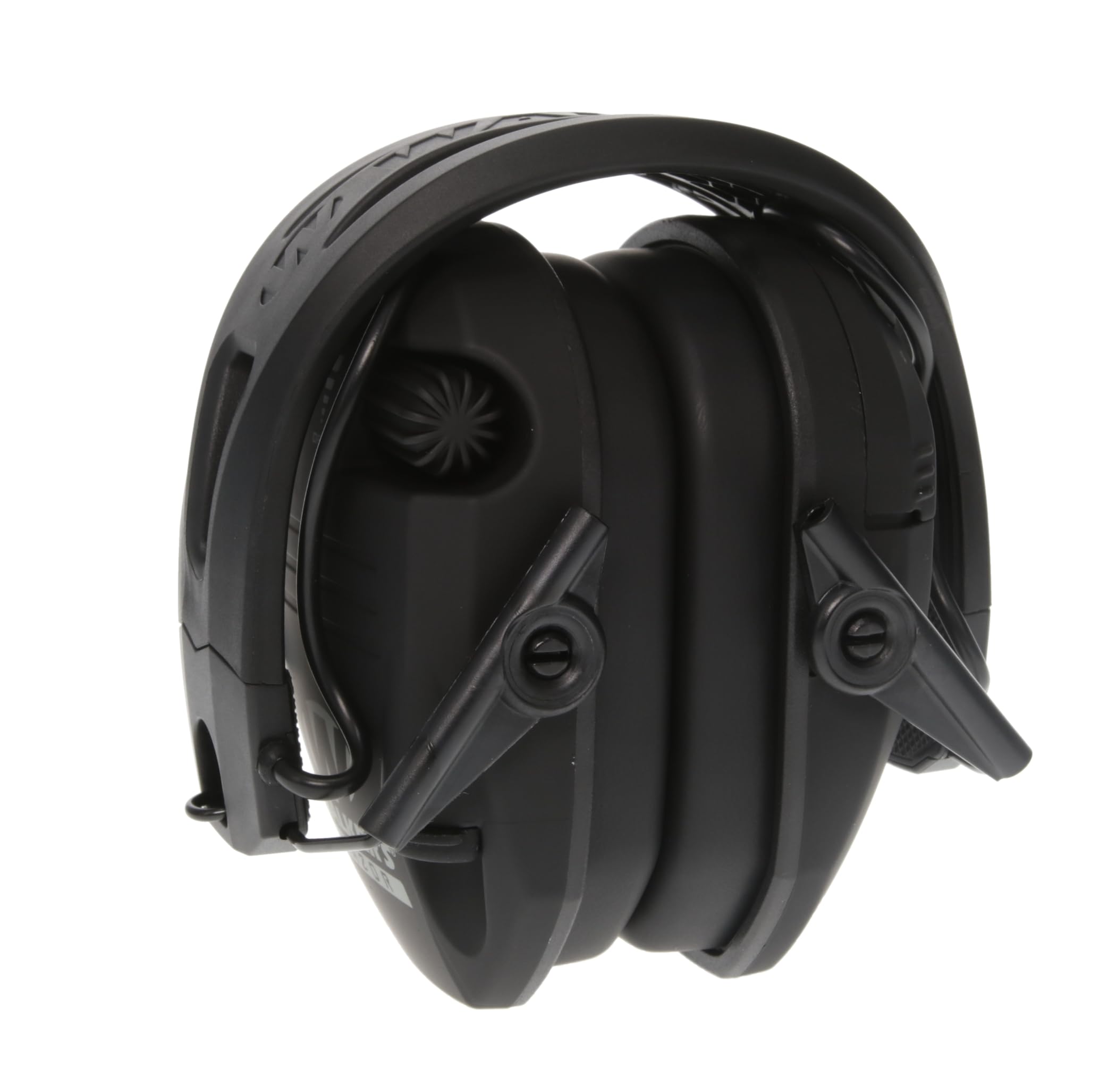 Walker's Tacti-Grip Razor Earmuffs- Black, High Performance Silicone Composite Slip Free Headband- Natural Sound Clarity Full Dynamic Range 23 NRR