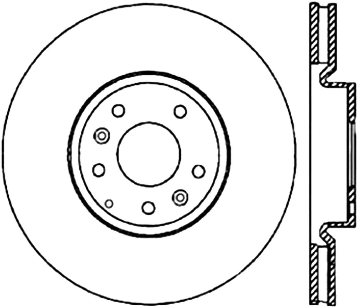 Premium Brake Rotor Centric Parts 120.45071