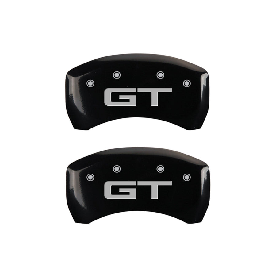 Black MGP Caliper Covers Engraved with Silver Mustang/GT (2015) 10201S2MGBK (Set of 4)