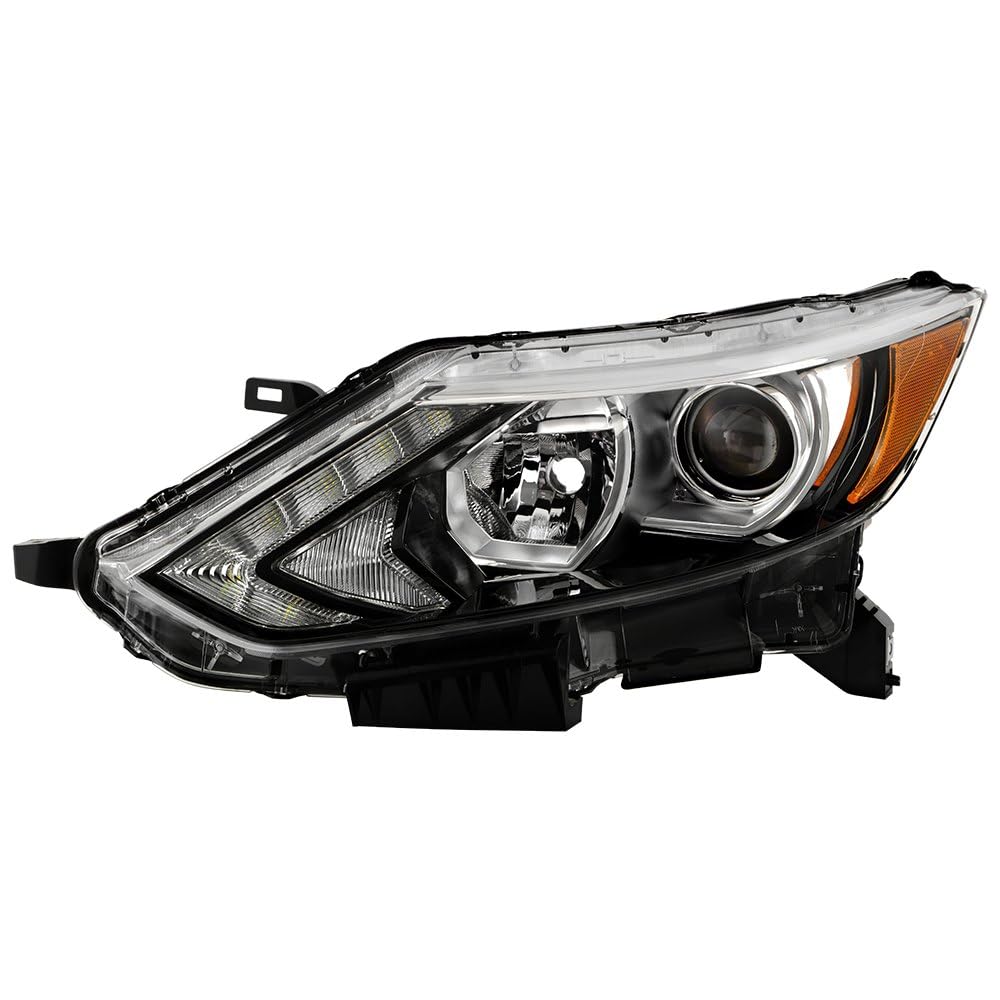 Nissan Rogue Sport Spyder (OE) 17-19 w/LED DRL Halogen Projector Headlights - Low Beam-H11(Included) ; High Beam-H9(Included) - OE Left