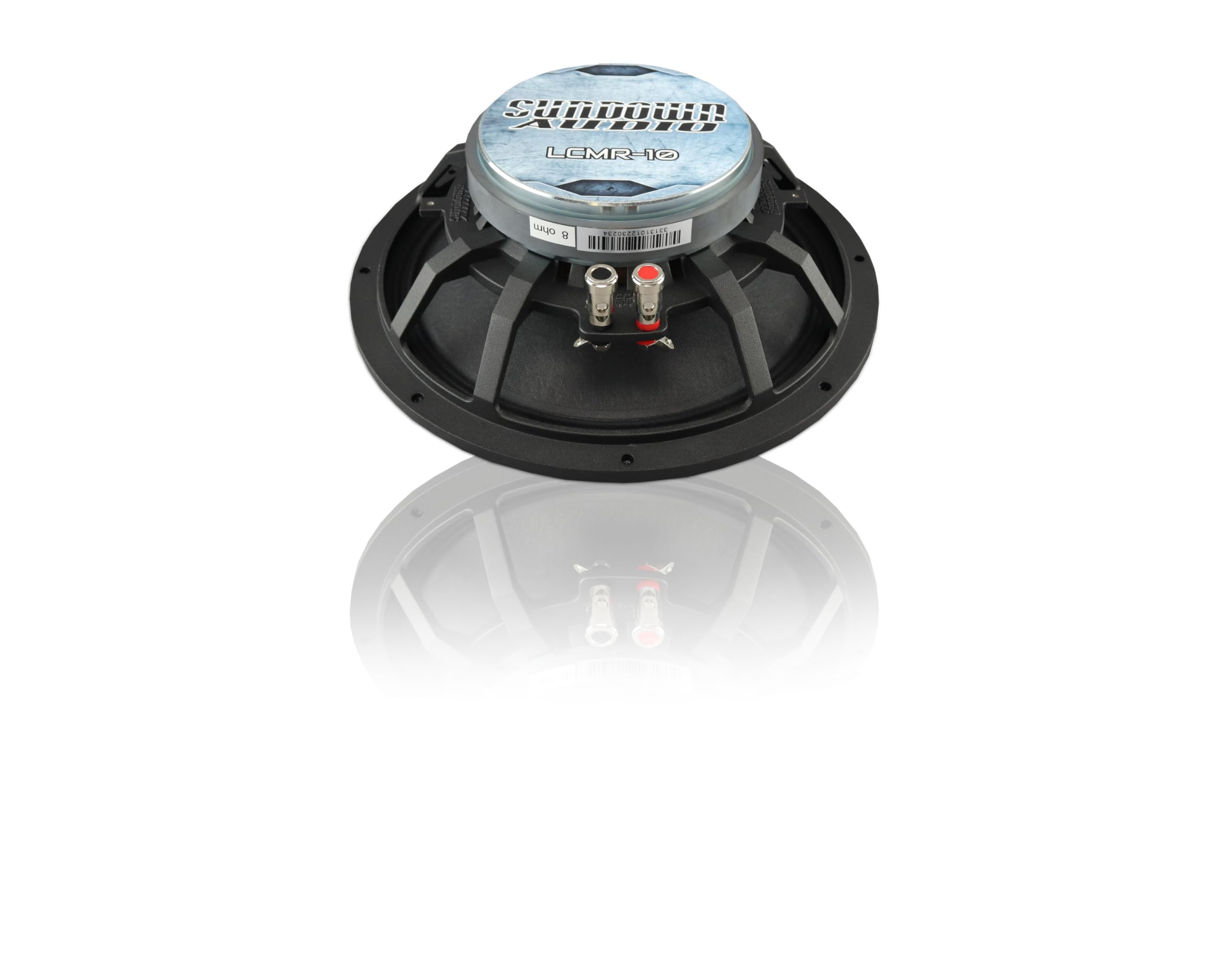 LCMRv.2-10 Sundown Audio Midrange Speaker - 120W RMS, 4-Ohm - 10" Phase Plug Design - High-Power Car Audio Driver, 20Hz-10kHz Full Range - Single Unit