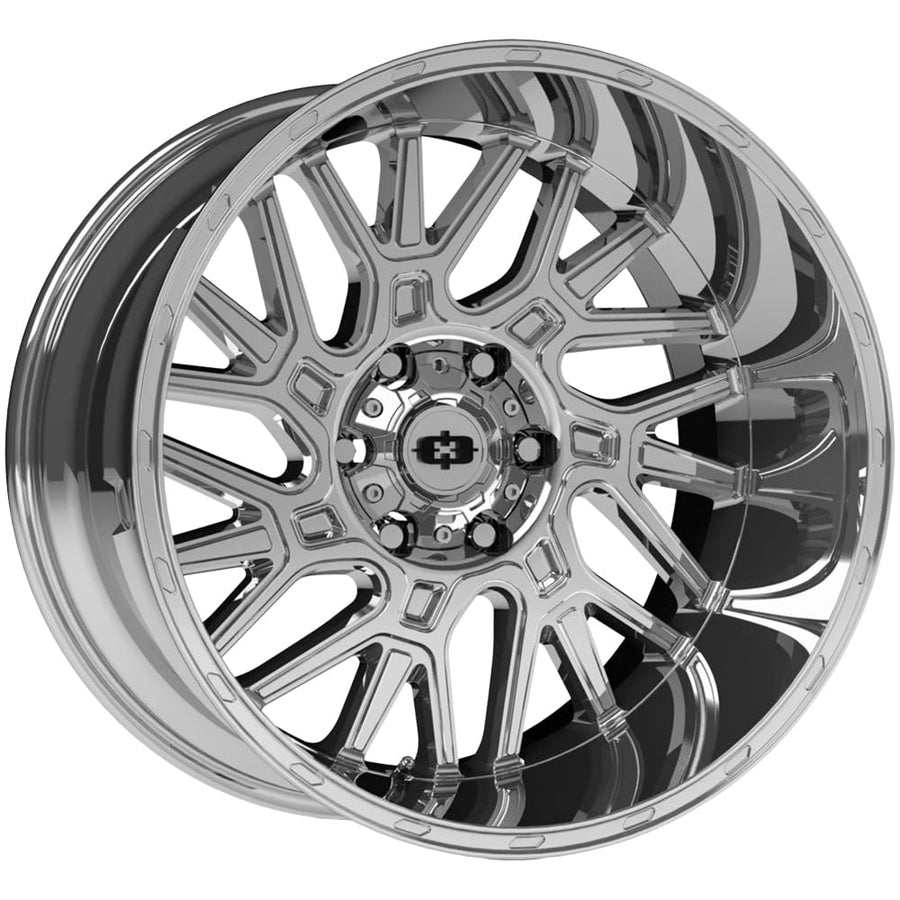 404 BRAWL Vision Custom Wheel - 22x12, -51 Offset, 6x135 Bolt Pattern, 87.1mm Hub - Chrome Rim