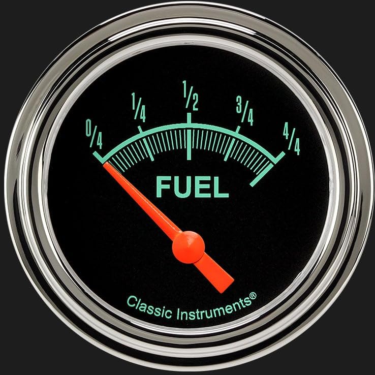 GS212SLF Classic Instruments G/Stock 2 5/8" Fuel Gauge 0-90 Ohm