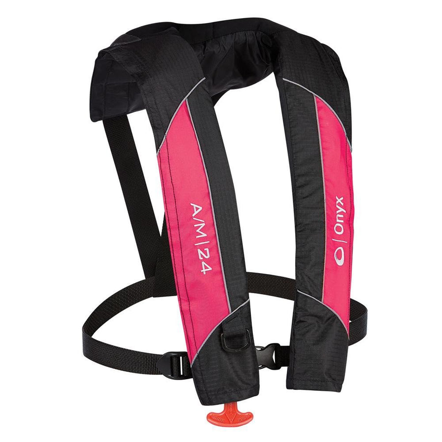 Onyx A/M-24 Outdoors Auto/Manual Life Jacket, Pink