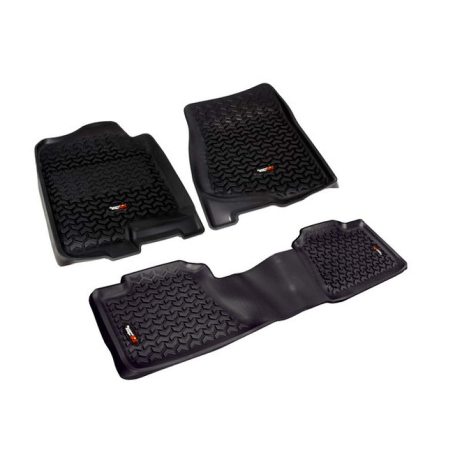 Floor Liner, Front/Rear | Rugged Ridge | 82989.01 | Fits 2007-2013 Chevrolet Silverado & GMC Sierra 1500 Crew Cab