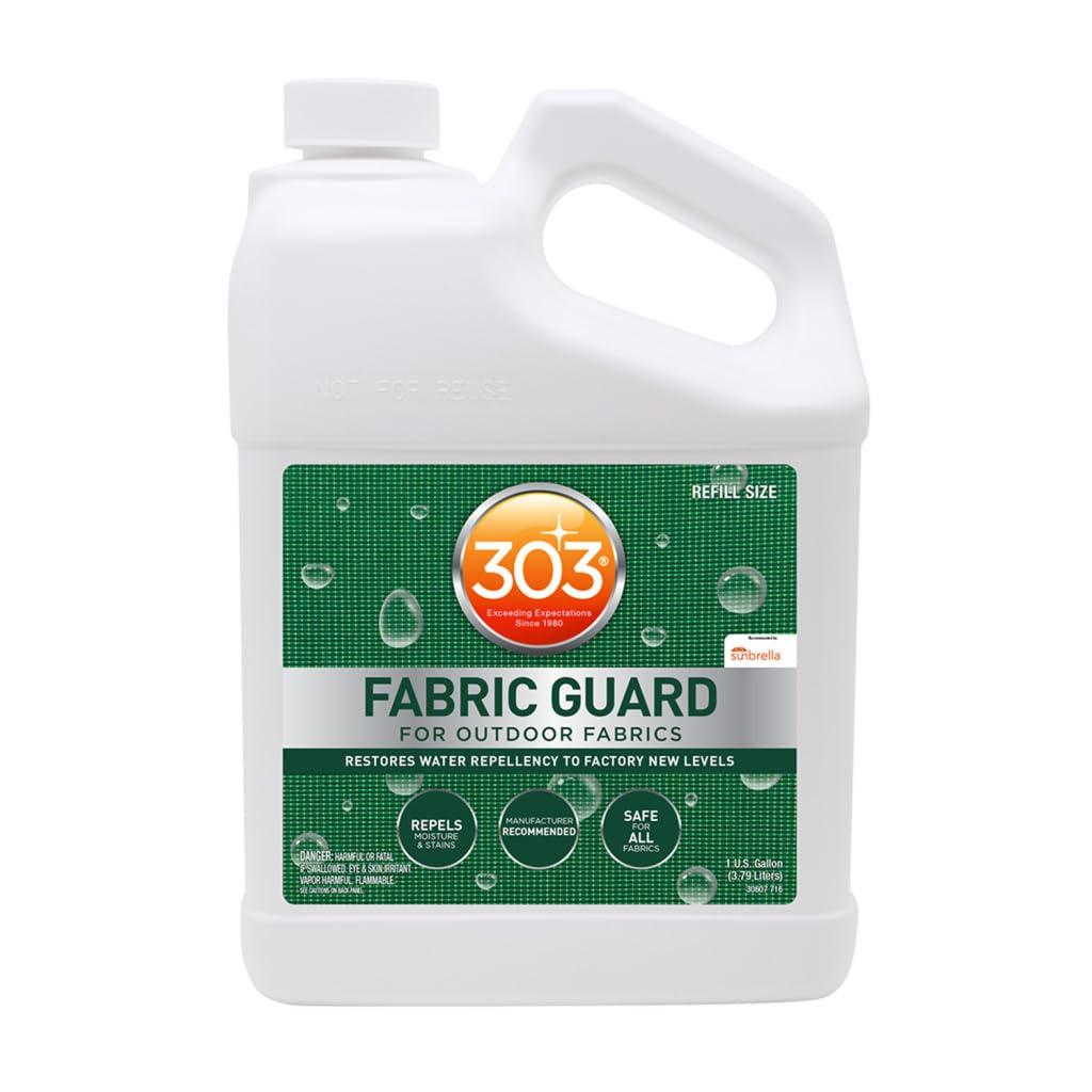 Fabric Guard 303 Products – Water Repellent & Stain Shielding Fabric Spray, Safe for All Outdoor Upholstery, Easy to Use, Manufacturer Recommended Protectant Spray, 1 Gallon