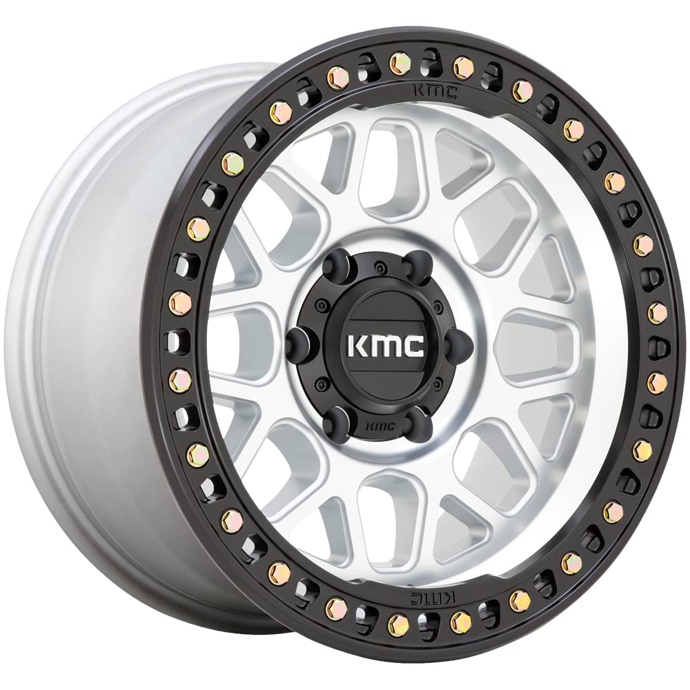 KMC Wheels 18X9 GRS 8X1805.71 18mm MACHINED WITH SATIN BLACK LIP - KM54989088518