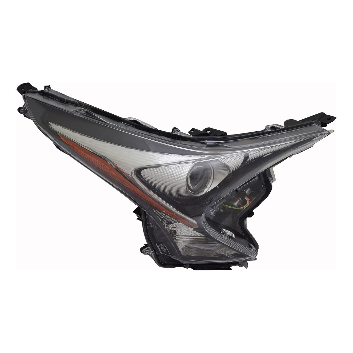 Right TYC Headlight Assembly Compatible with 2016-2018 Toyota Prius