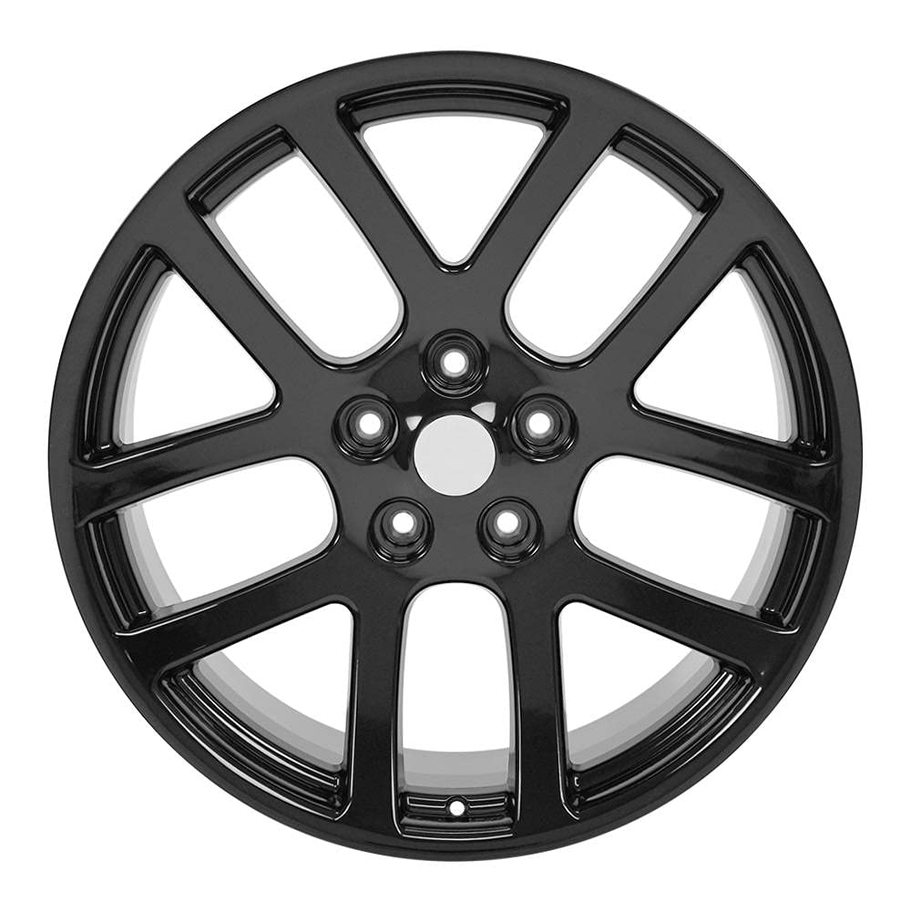 22 Inch OE Wheels DG51 Rim Fits Ram SRT Style 5x139.7 22x10 Gloss Black - Hollander 2223 (1)