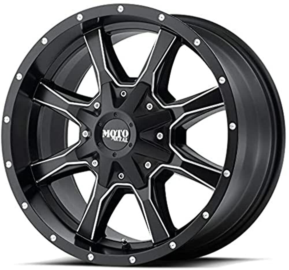 MO970 Moto Metal Semi-Gloss Black Milled 20x12 8x165.1 -44