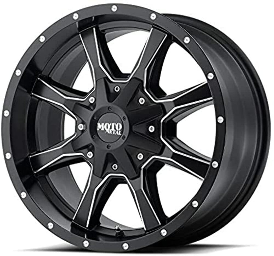 MO970 Moto Metal Semi-Gloss Black Milled 20x12 8x165.1 -44