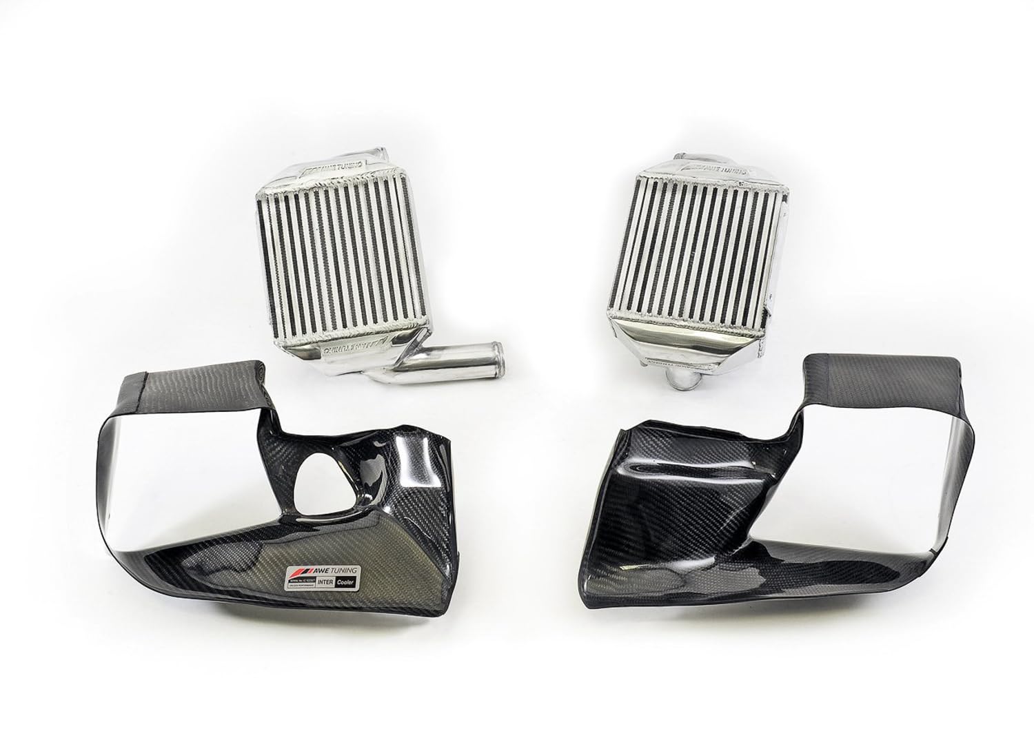 Audi AWE Tuning 2.7T Performance Intercooler Kit - w/Carbon Fiber Shrouds - 4510-11040